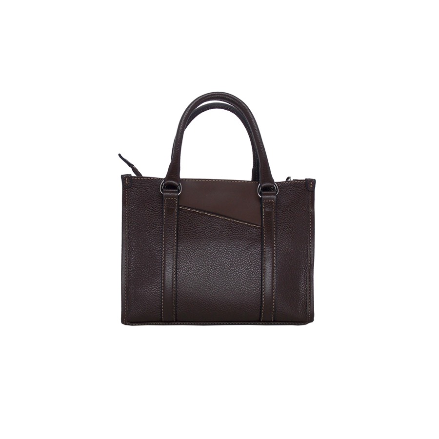 Bolsa Belamina Couro — Café — foto 3