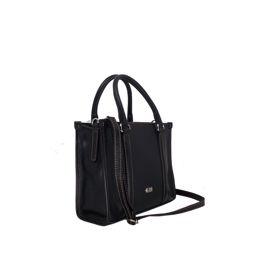 Bolsa Belamina Couro — Preto — foto 2