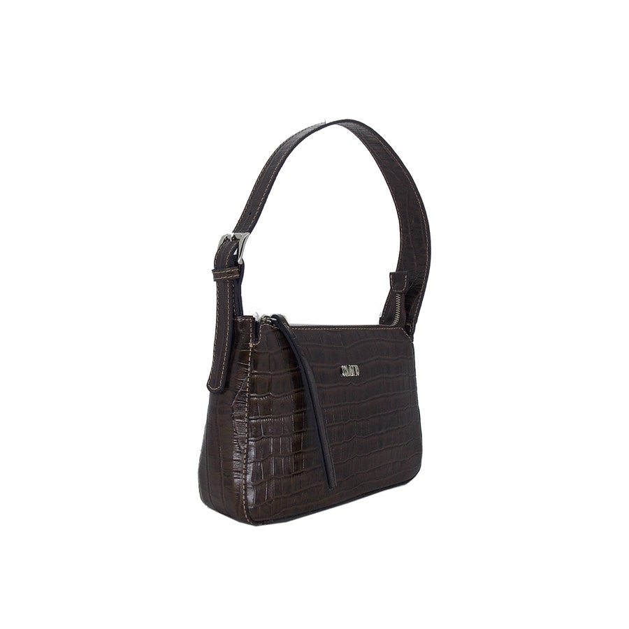 Bolsa Filippa Croco — Café — foto 2